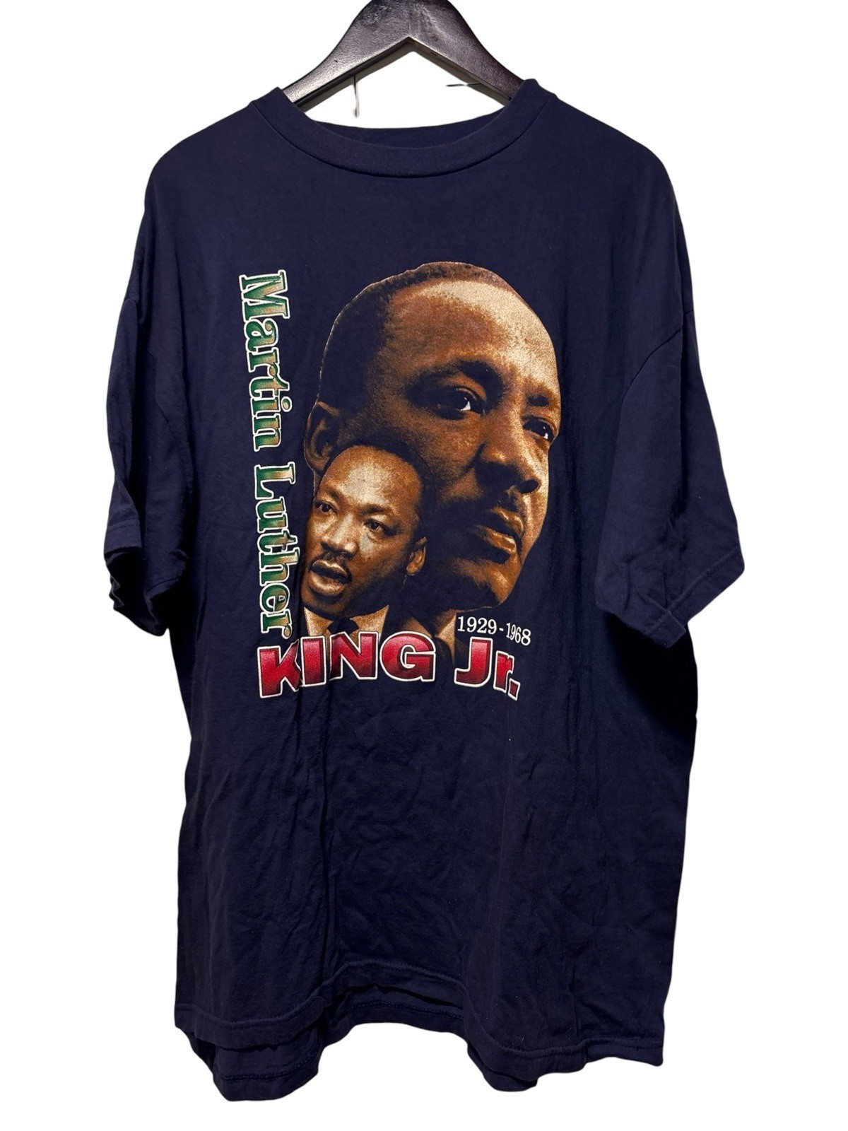 Vintage 90s Martin Luther King Jr Rap Tee Men’s Size 2XL Double Sided Rare
