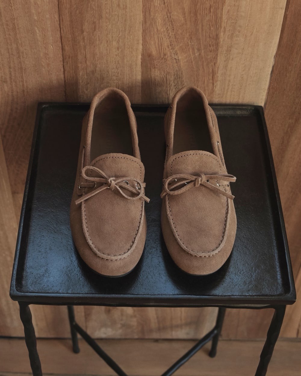 Everlane The Boat Shoe Suede Farro Brown Moccasin Loafers Size 7.5 New in Box