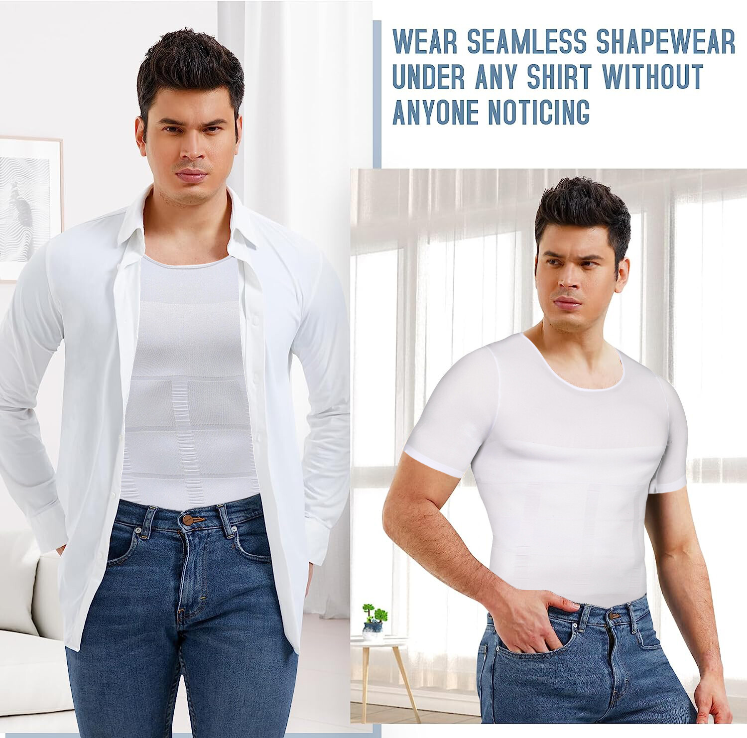 Gynecomastia Compression Shirt Men Shapewear Slimming Body Shaper Tight Tank Top