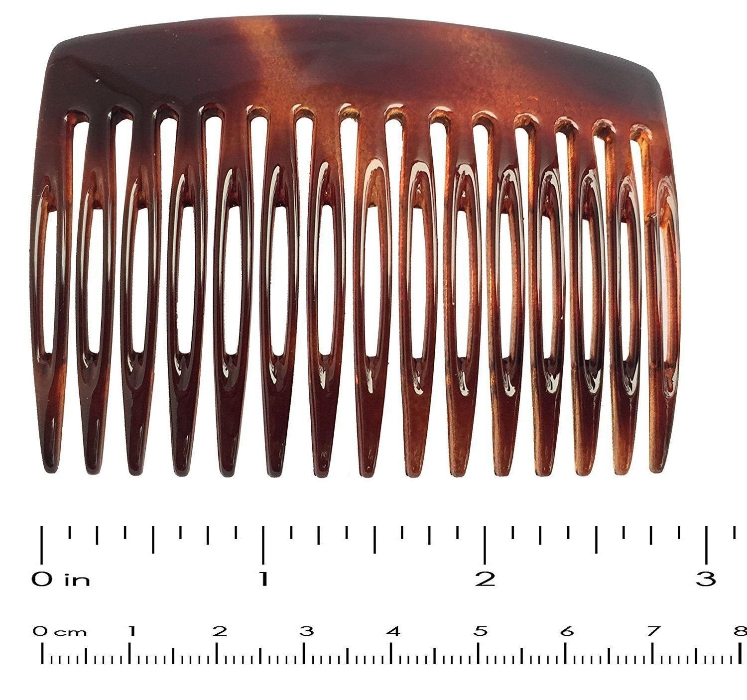 Parcelona French Nice N Simple Shell 2 Pieces Cellulose Side Hair Comb Combs