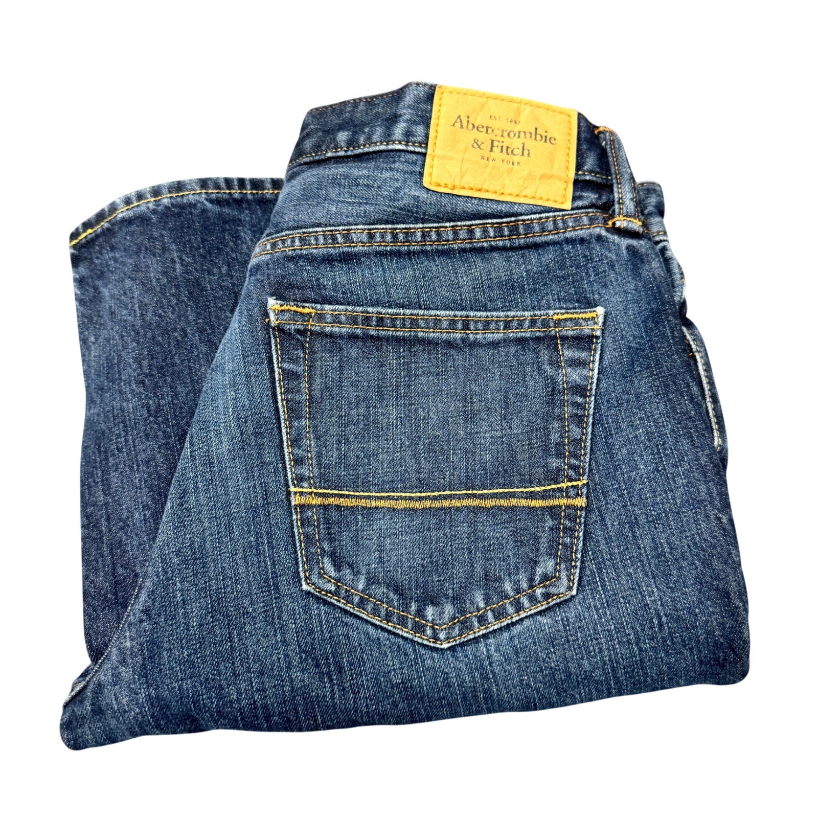 Abercrombie & Fitch Jeans Mens 30×30 (31×29 ACTUAL) Classic Straight Blue Denim