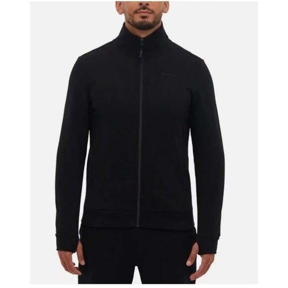 NEW Bench Urbanwear Men’s L Black Full-Zip Jacket Quick-Dry Sweatshirt
