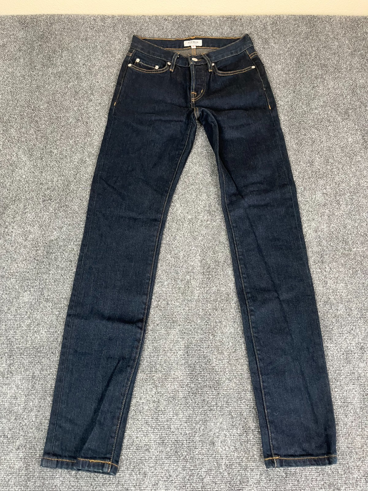 Buck Mason Jeans Mens Slim Fit Denim Pants Made in USA Dark Size 28
