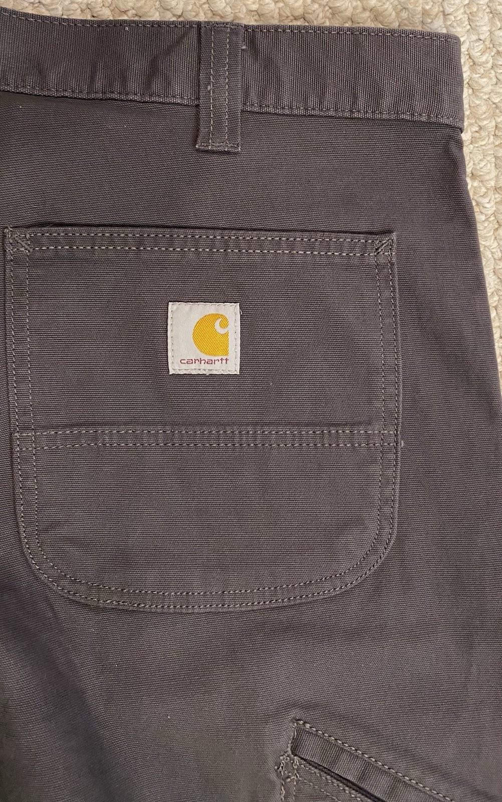 CARHARTT Relaxed Fit NWT Rugged Flex 36 x 32 Mens Pants Jeans Gray 102291 New