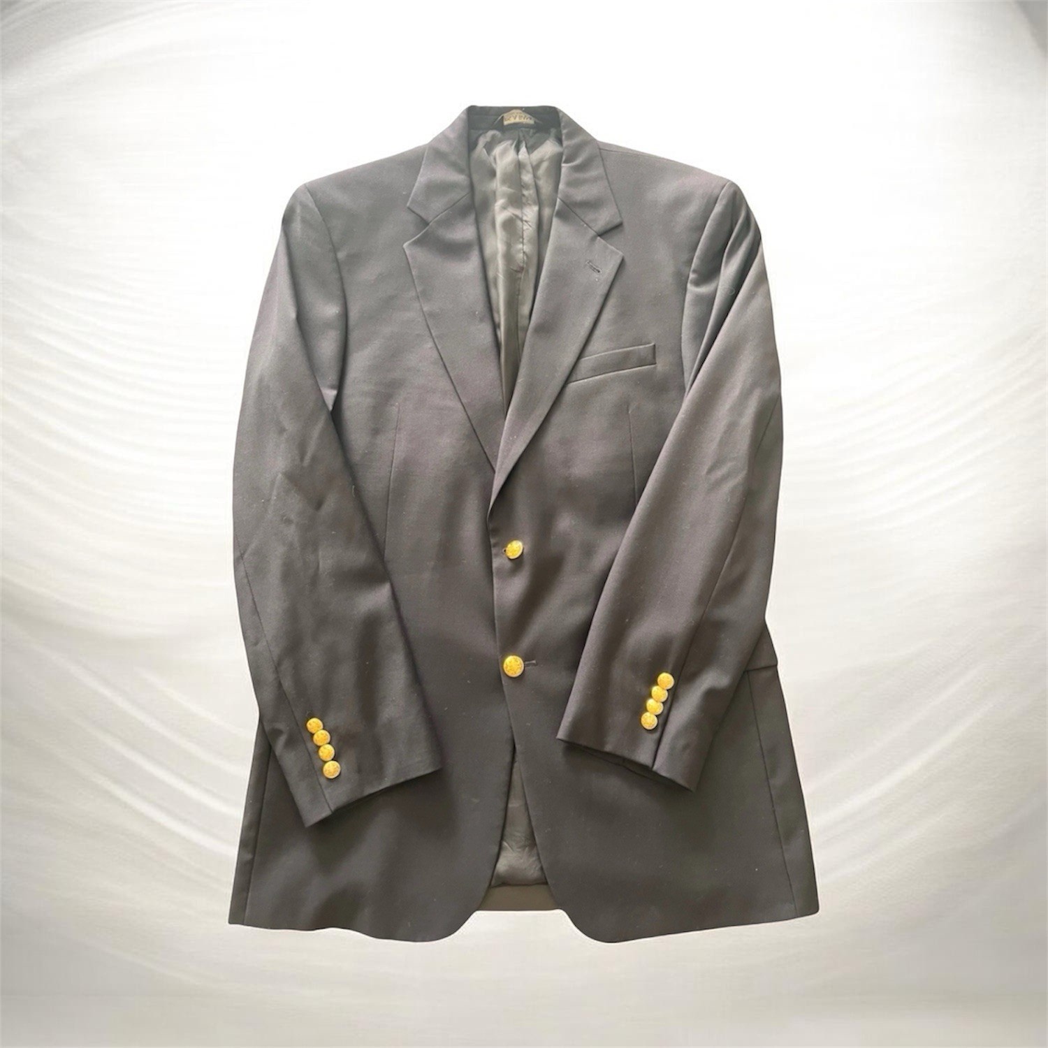 Jos. A. Bank Signature Collection Navy Blue Wool Blazer Gold Buttons 42 Long