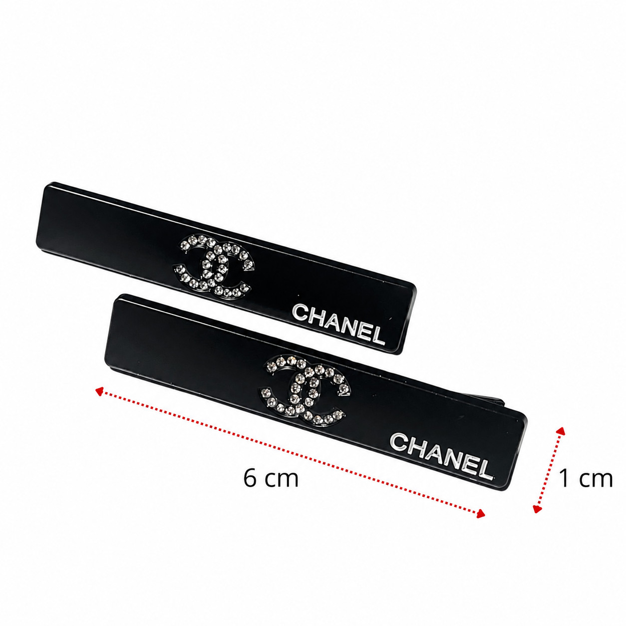 Chanel Beauty Hair Clip Gift Set (2 Pcs) – New with Box, Rare, Black/Silver