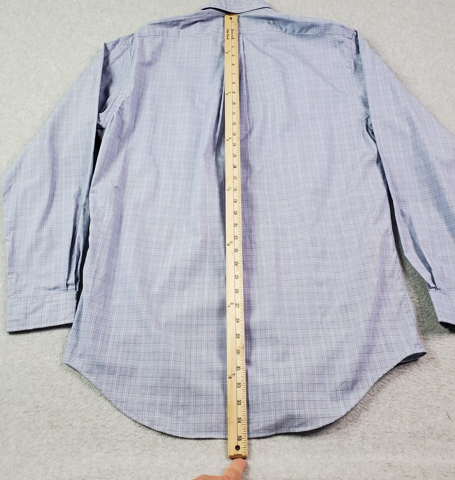 Ralph Lauren Shirt Mens 15 1/2 34/35 Plaid Yarmouth Button Down Classic Fit