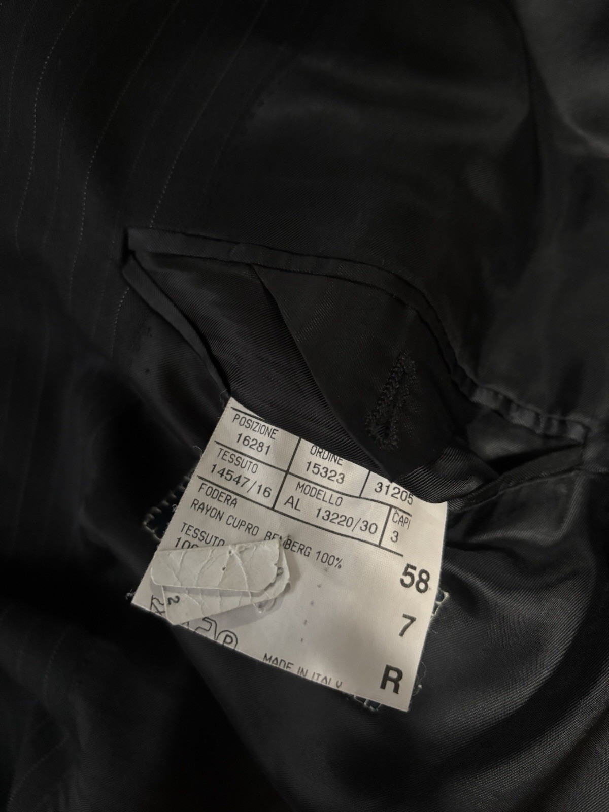 Canali Mens Black Chalk Stripe Wool Sport Blazer Jacket Size 48R EU 58 Italy