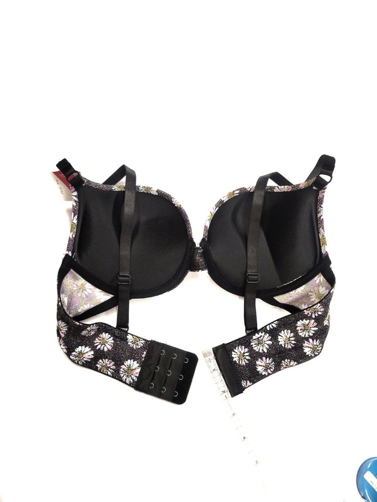 3 Hook Add 2 Cup Sizes Extreme Ultimate Extra Lift Padding Floral Push Up Bra