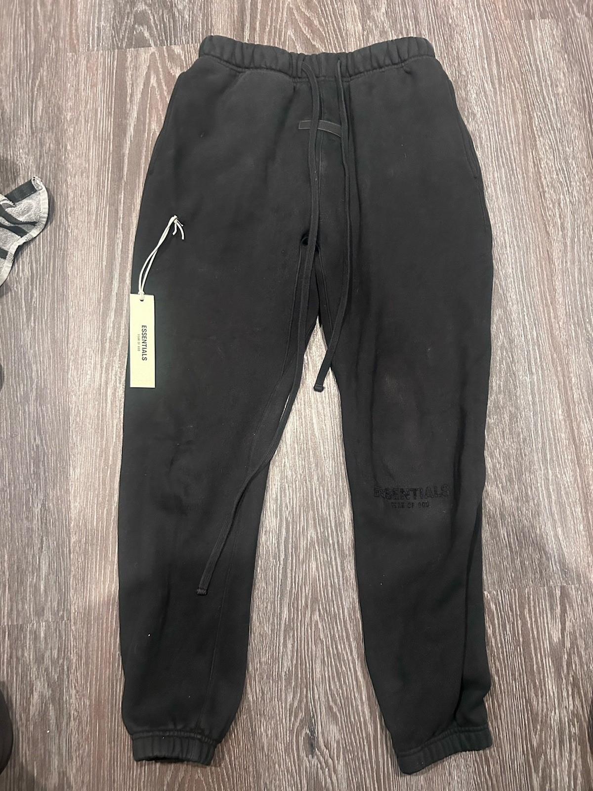 Essentials Fear of God Black Fleece Jogger Sweatpants Men’s XS Regular Fit