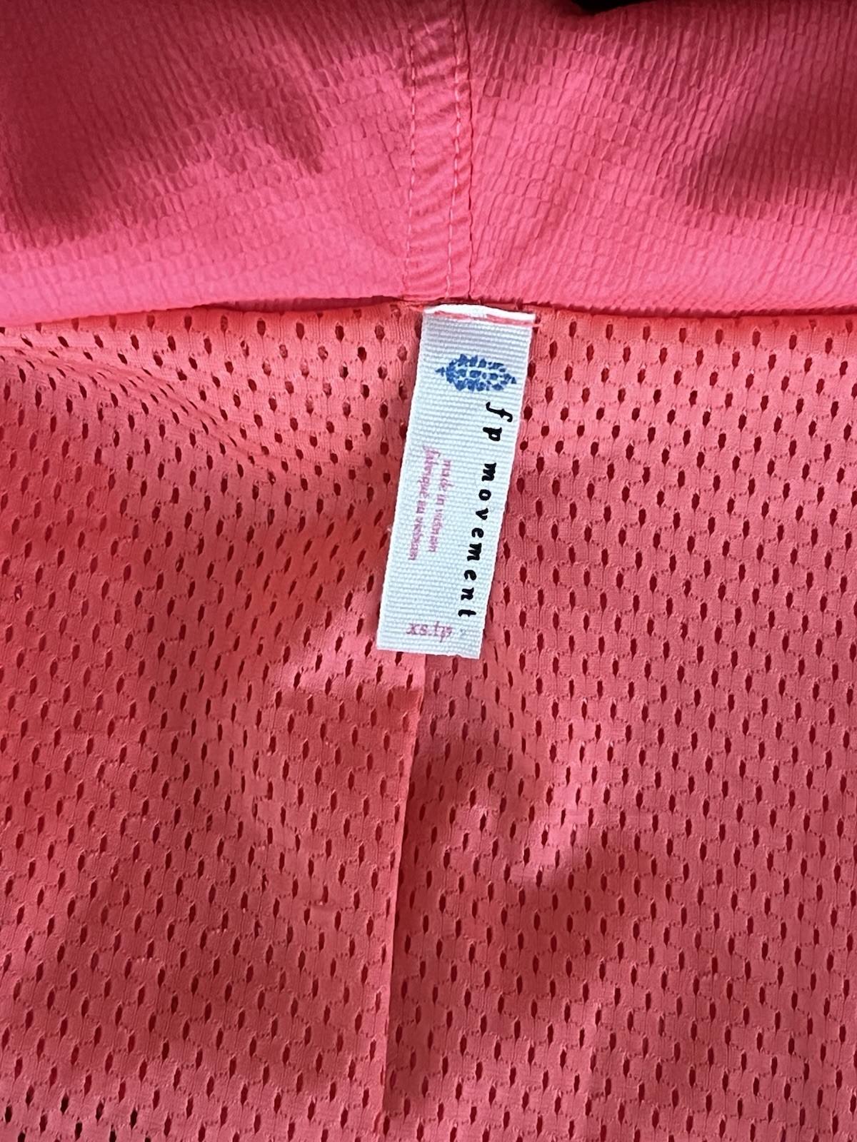 Free People Movement Run Wild Light Jacket (XS) Oversized Neon Pink Vivid Coral