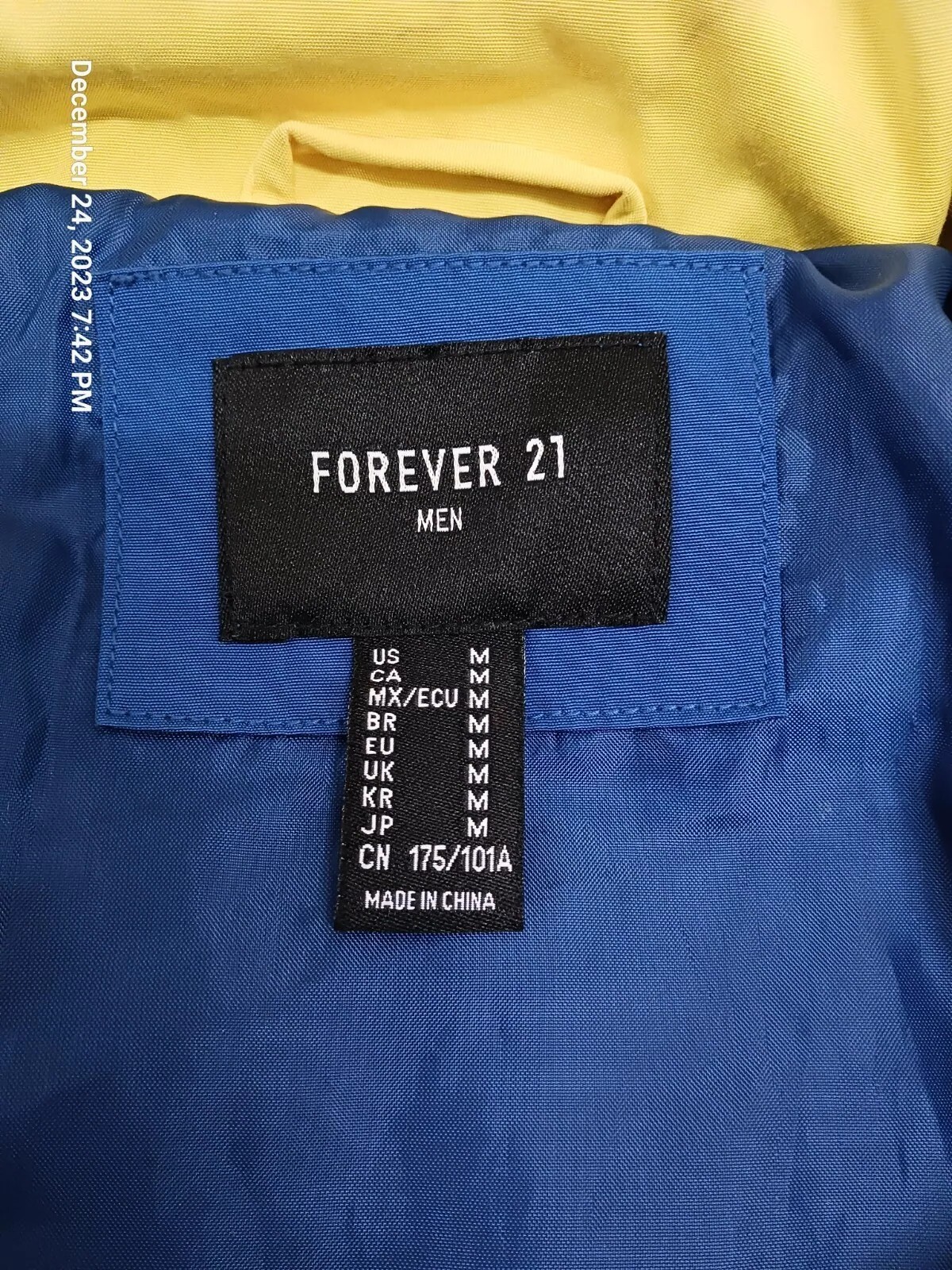 Forever 21 Retro Quarter Zip Color Block Windbreaker Size M