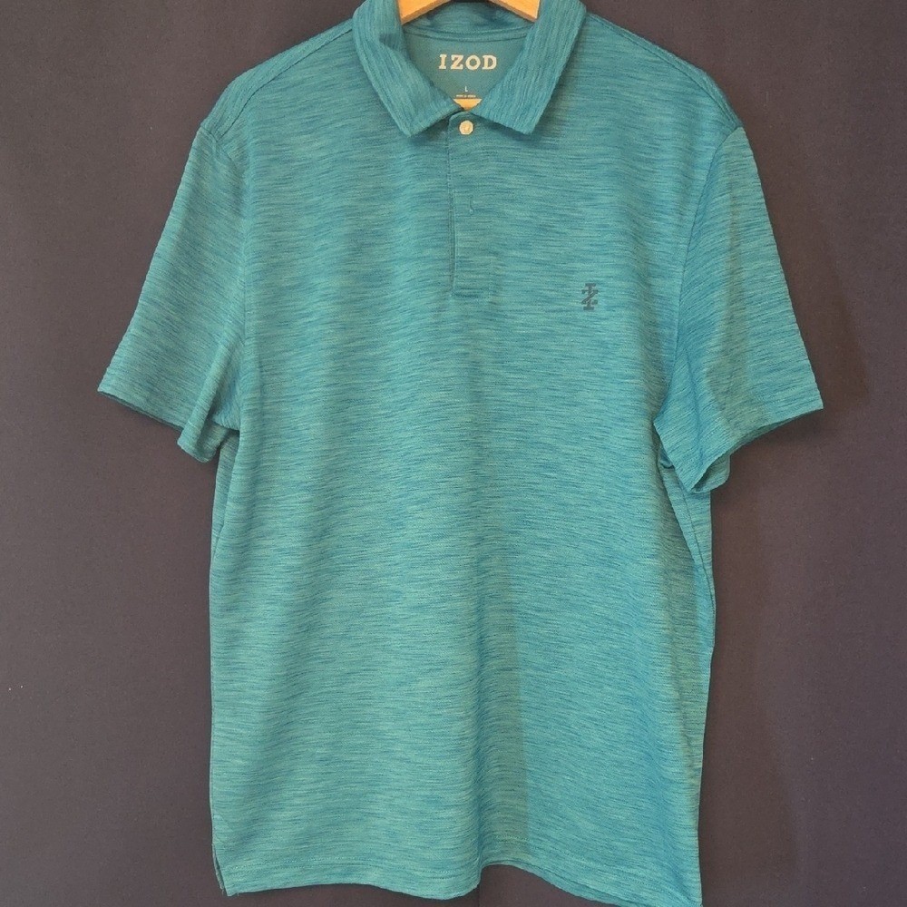 Izod Men’s Teal/Sea Green Heather Polo