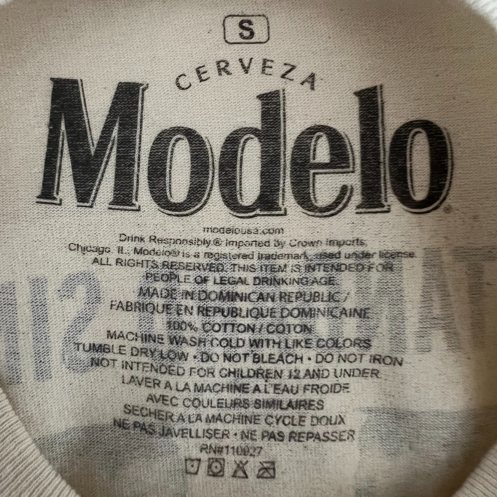 Modelo Cerveza Men’s Small Logo Graphic T-Shirt “Gold Standard Since 1925” NEW