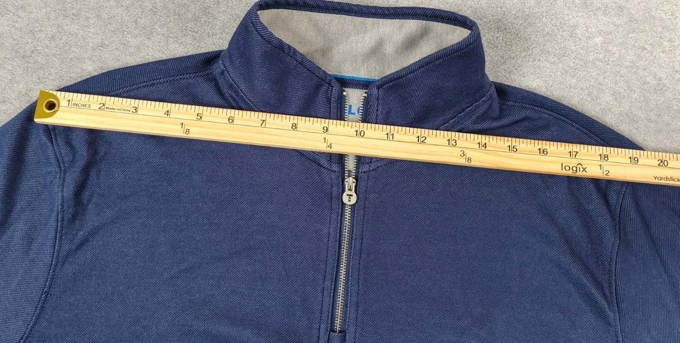 Twillory Performance Fabric Tailor Fit 1/4 Zip Golf Pullover Mens Sz Large