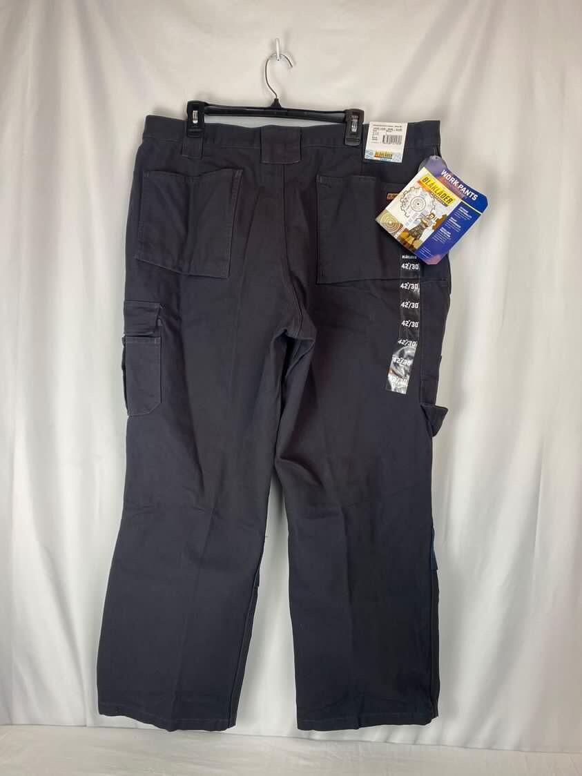 Blaklader Cotton Durable Work Wear Pants 42×30 Cordura Reinforced Pockets Rave
