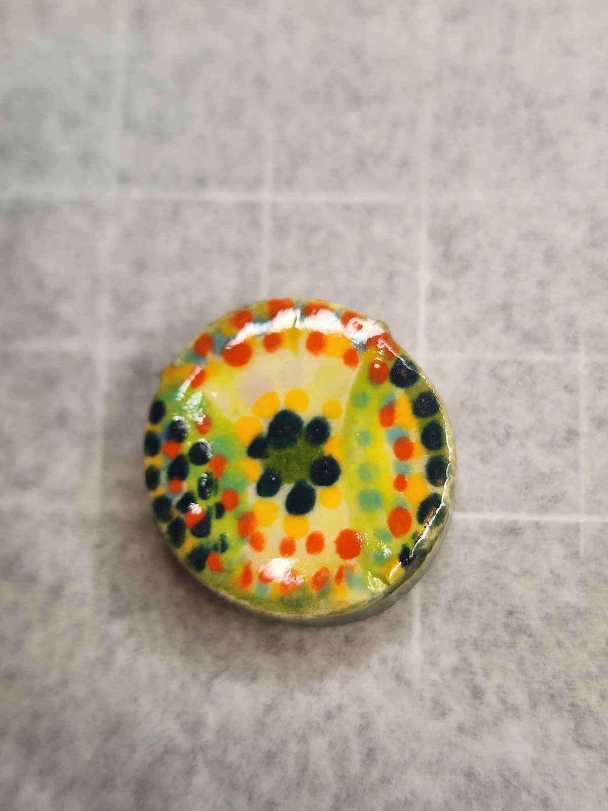 Mid to Lil CeramagnetsHandmade Ceramic Button Magnets – Wearable Art | Colorful