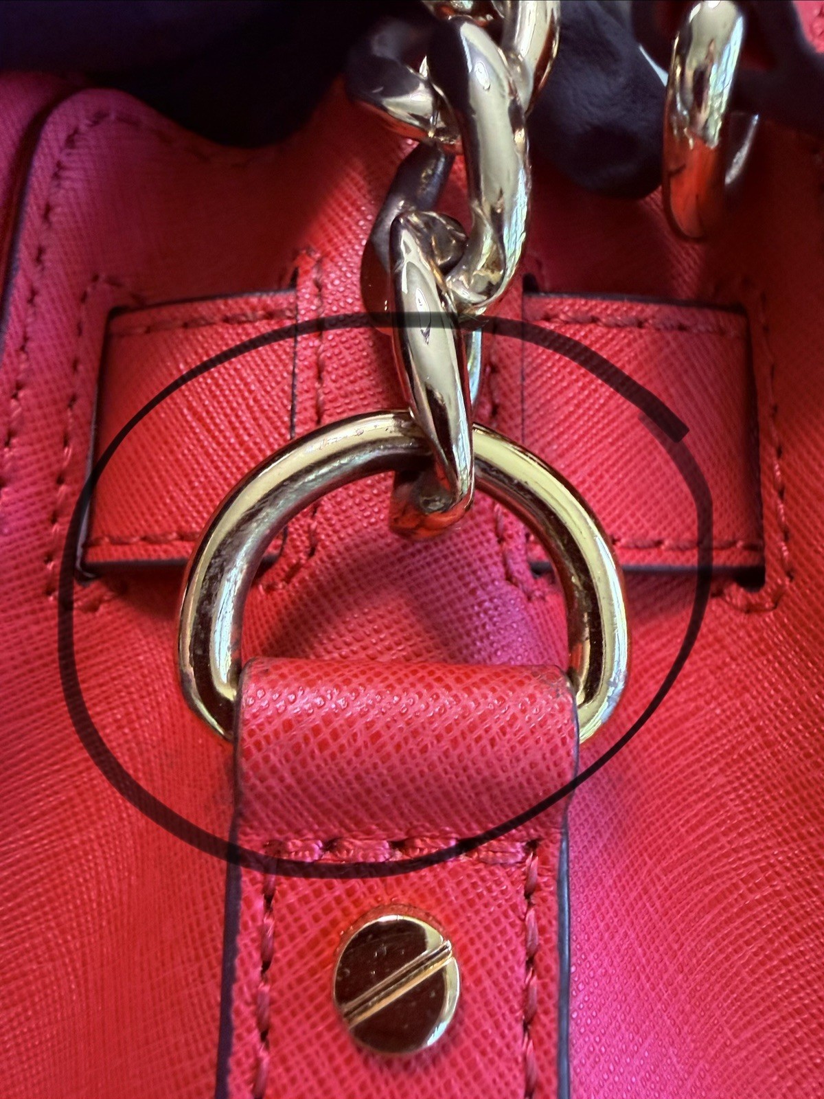 MICHAEL KORS HAMILTON Satchel, in Watermelon color