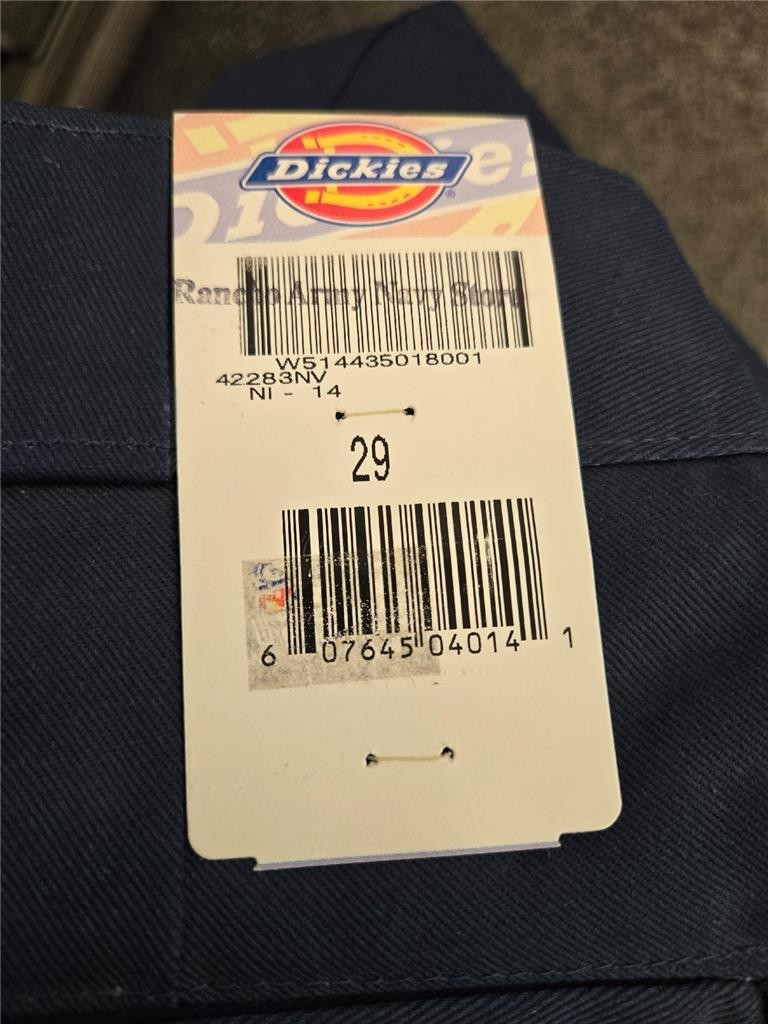 .= Dickies Men Shorts Cell Phone Pocket Navy Blue Size 29″ Waist AV546 NEW