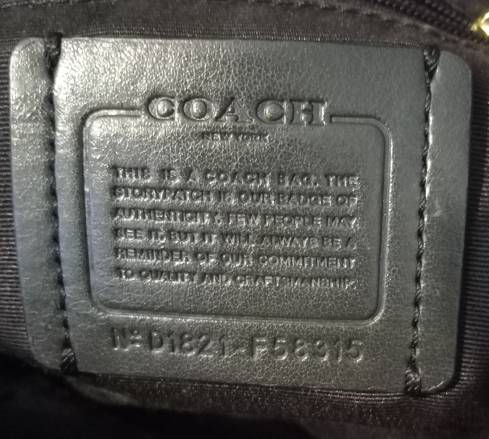 Coach Charlie Signature Canvas Backpack Brown Black Gold Zipper Closure Pockets