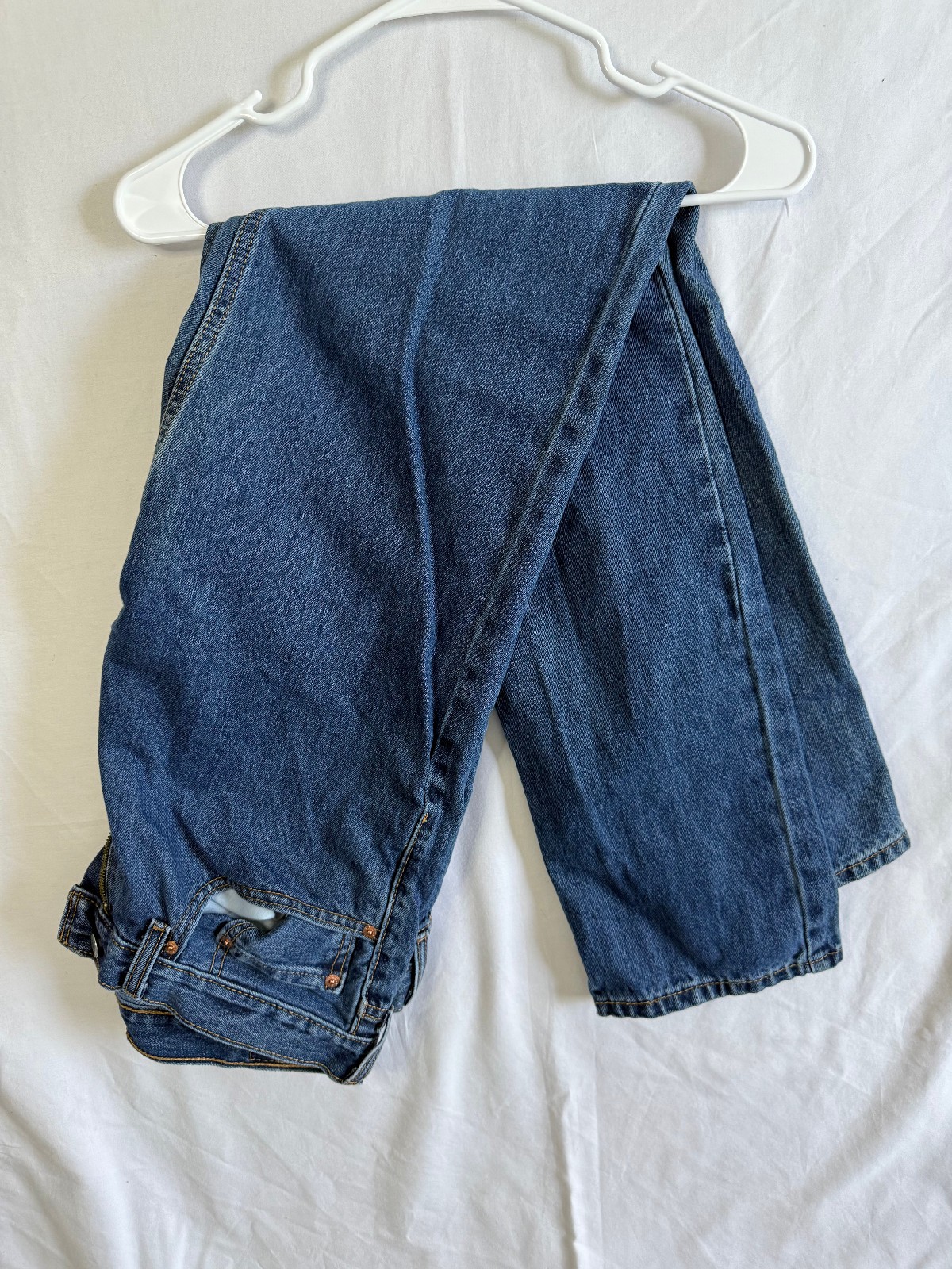 Mens Levi 505 jeans, Regular fit, Straight Leg, Blue, 34×34