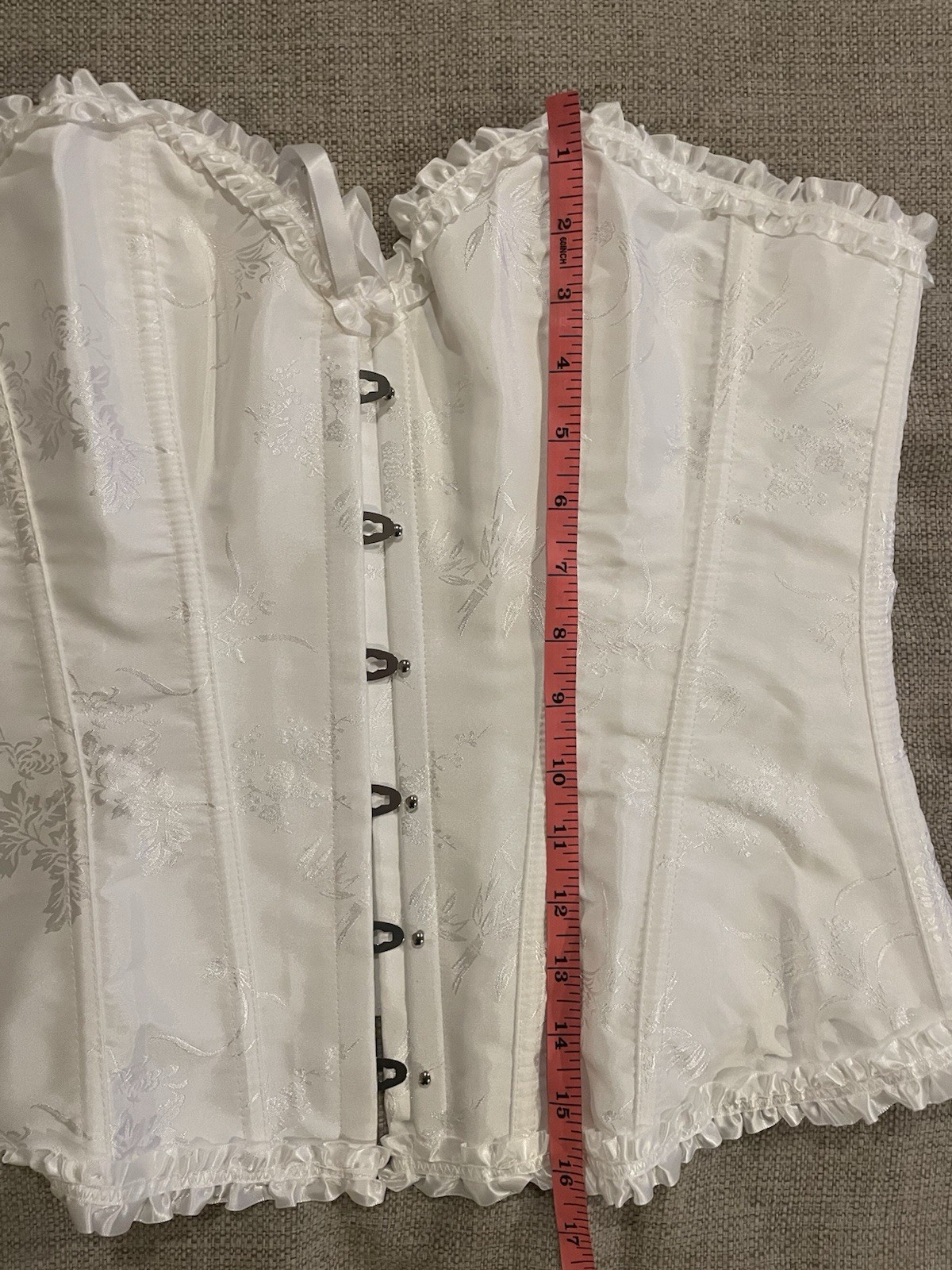 Adjustable Corset Women’s Size M Brilliant White Boned