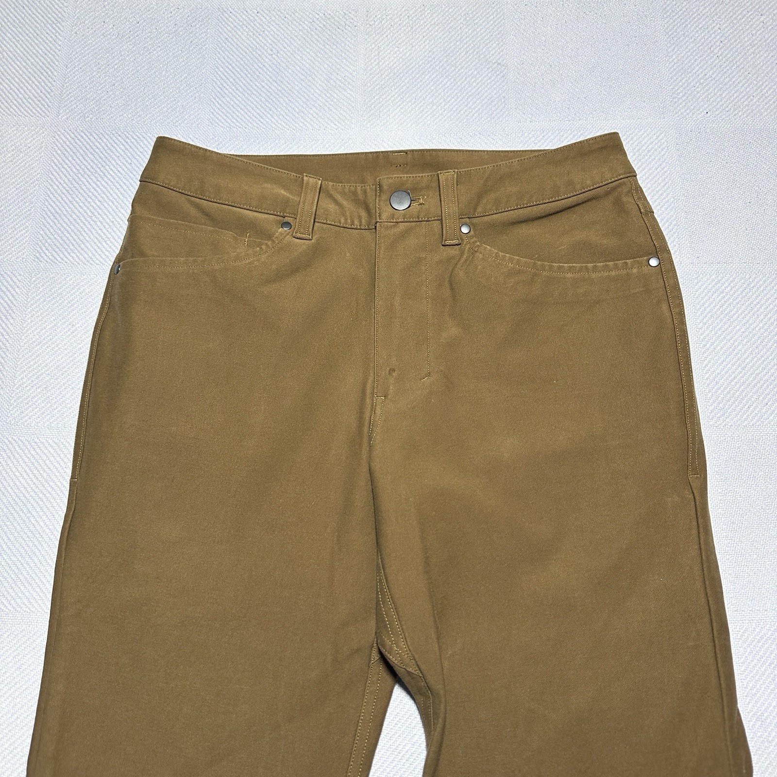 Lululemon ABC Slim Utilitech Pants Mens 28×30 Burnt Caramel Stretch Jean Active