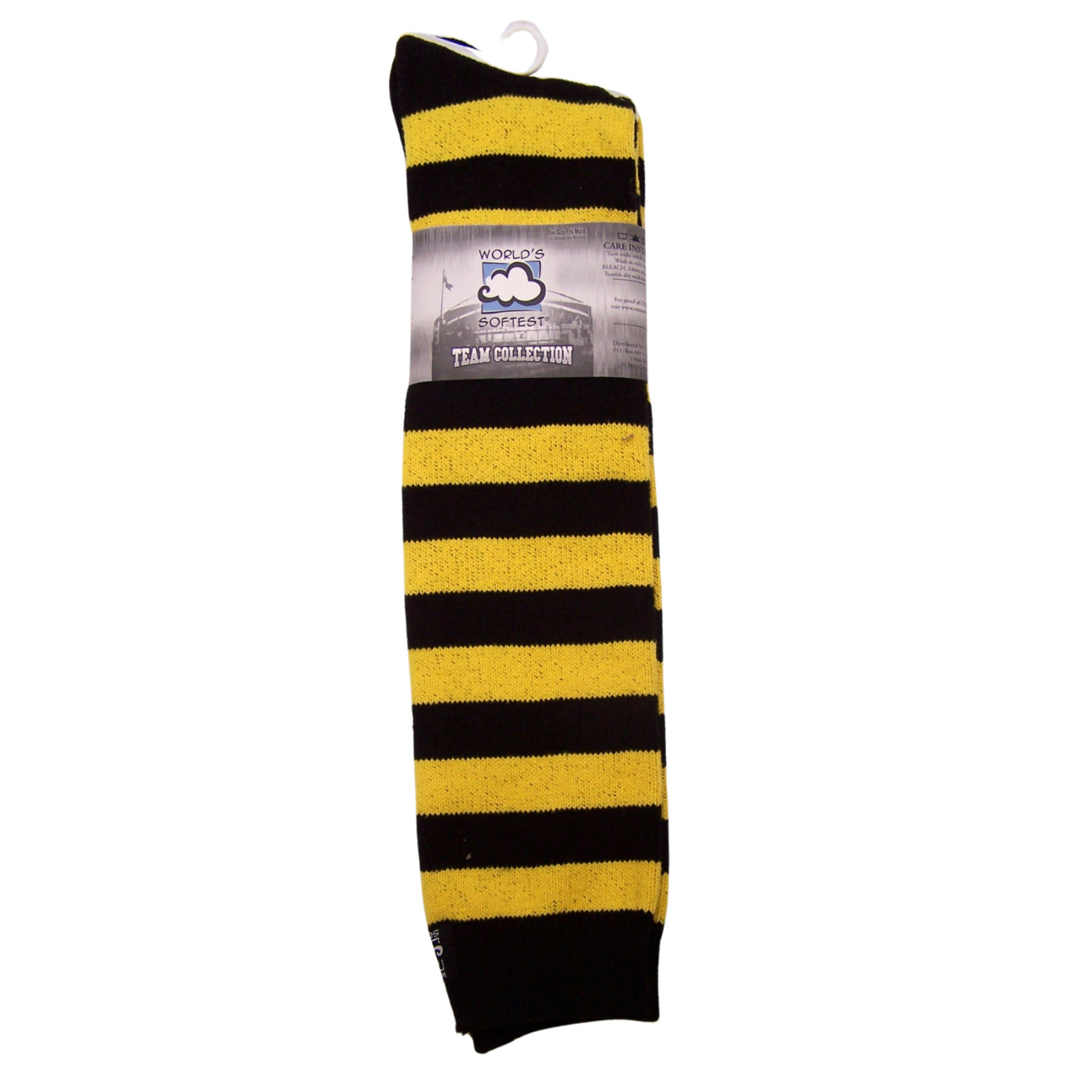 Pack of 3 Over-the-Calf Rugby Stripe Socks, Assorted Colors, One Size Fits Most