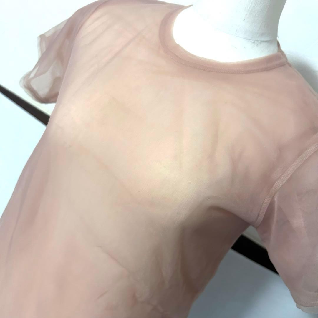 USED COMME DES GARCONS RARE SEE-THROUGH SHEER TOP VERYGOOD