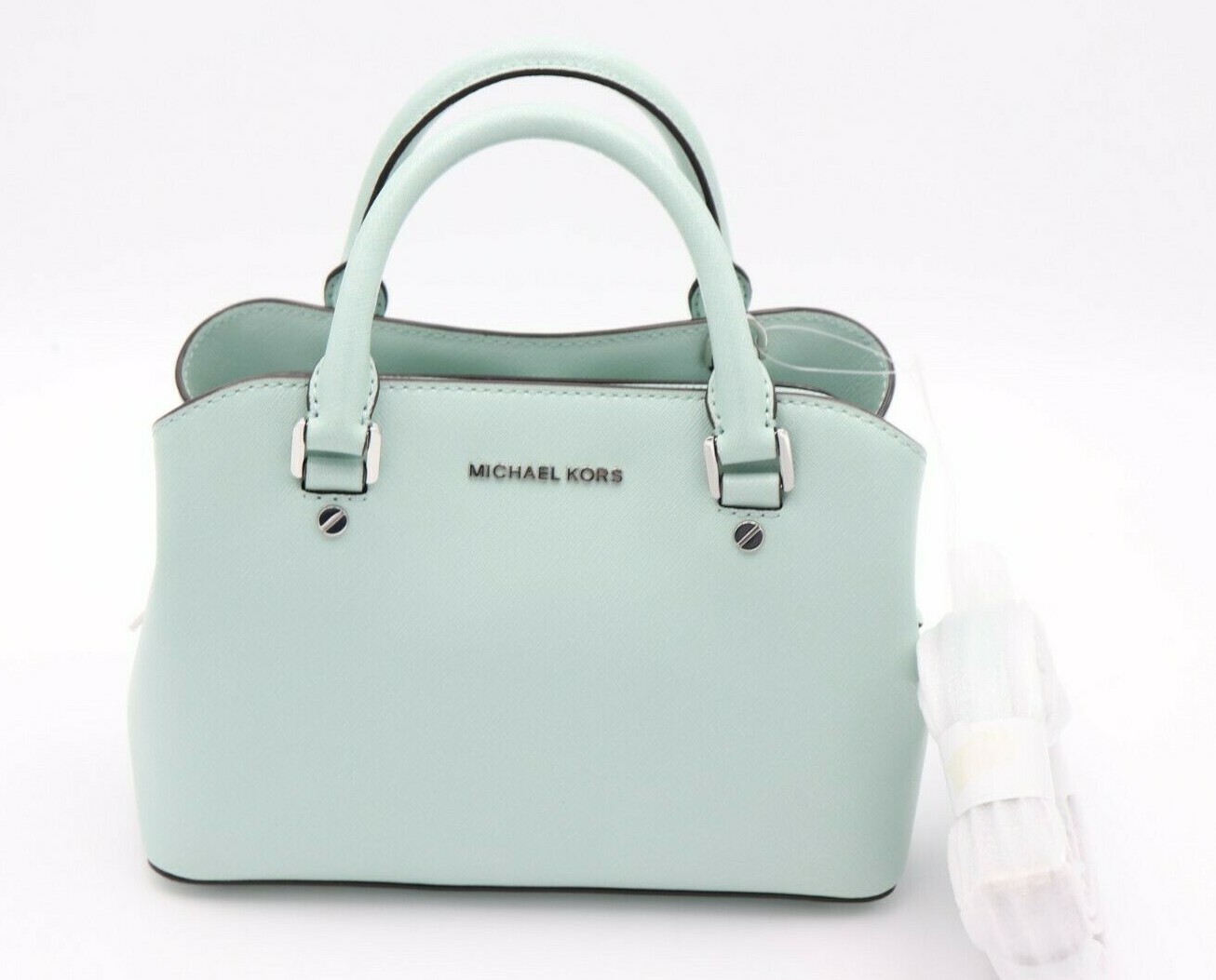 NWT MICHAEL Michael Kors Leather Savannah Satchel Crossbody Bag Purse New $298