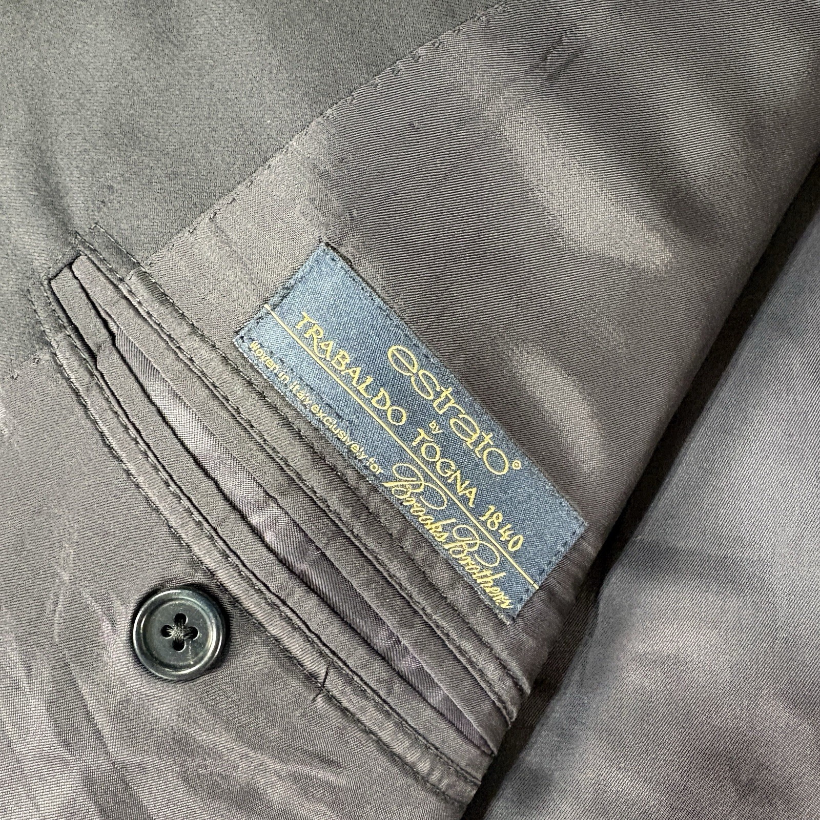 Brooks Brothers Jacket 50L Blue 1818 Madison Estrato Wool Blazer Sports Coat