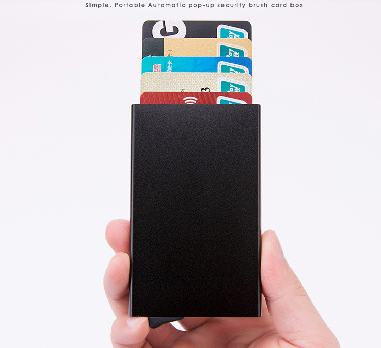 Mens RFID Blocking Slim Money Clip Carbon Fiber Wallet ID Credit Card Holder New