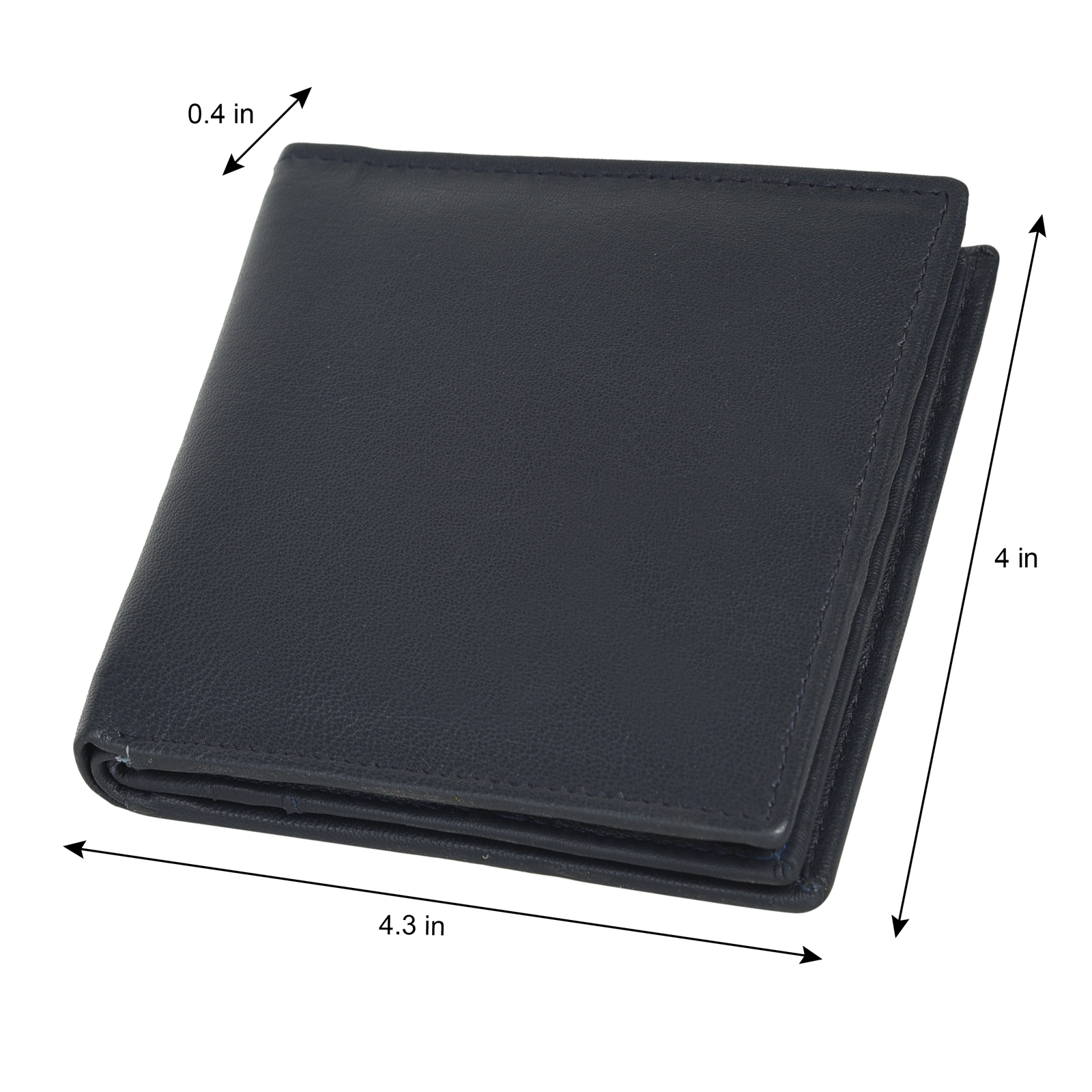 Leatherboss Genuine Leather Men Hipster RFID Protection with Middle Flap Wallet