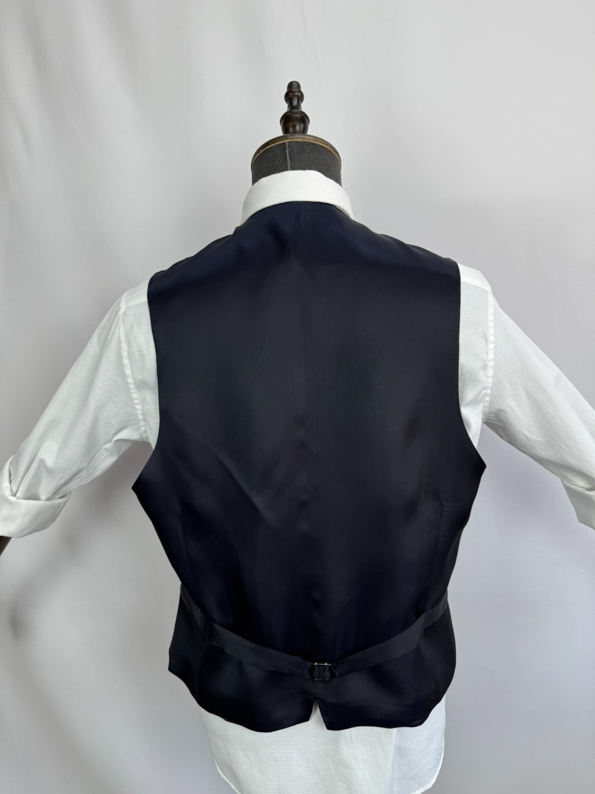 SuitSupply Ferrara Waistcoat Vest 100% Wool dark gray Single Breasted US 40R
