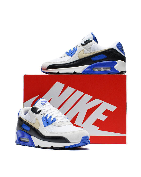 Nike Air Max 90 Shoes White Racer Blue Black HF3449-100 Men’s Multi Sizes NEW