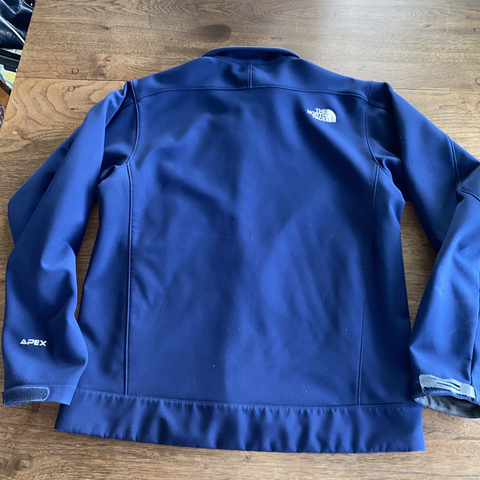 The North Face Men’s Navy Blue Full Zip Apex Lined Jacket Medium