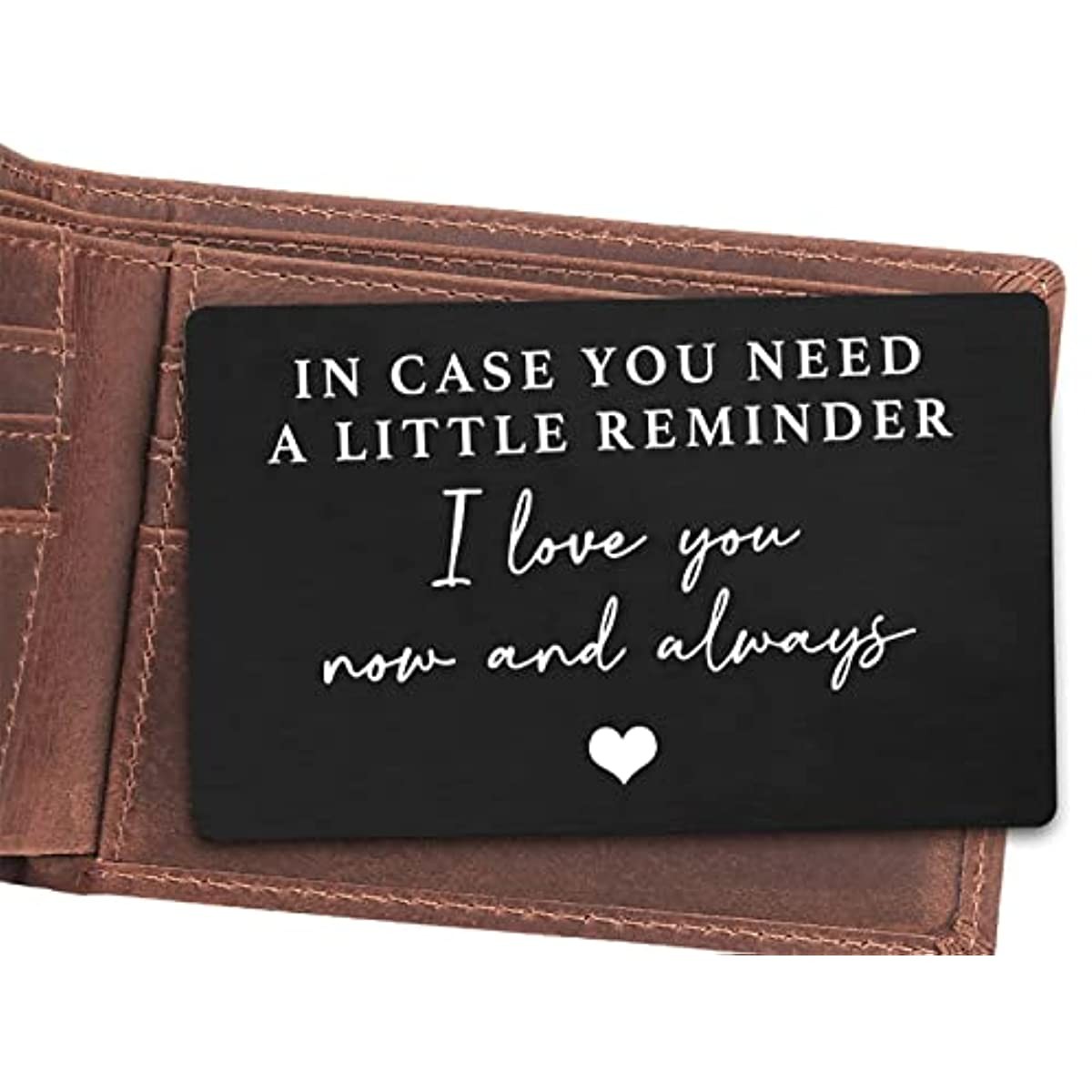 2pcs Unique Aluminum Alloy Engraved Wallet Card, Great Gift For Birthday