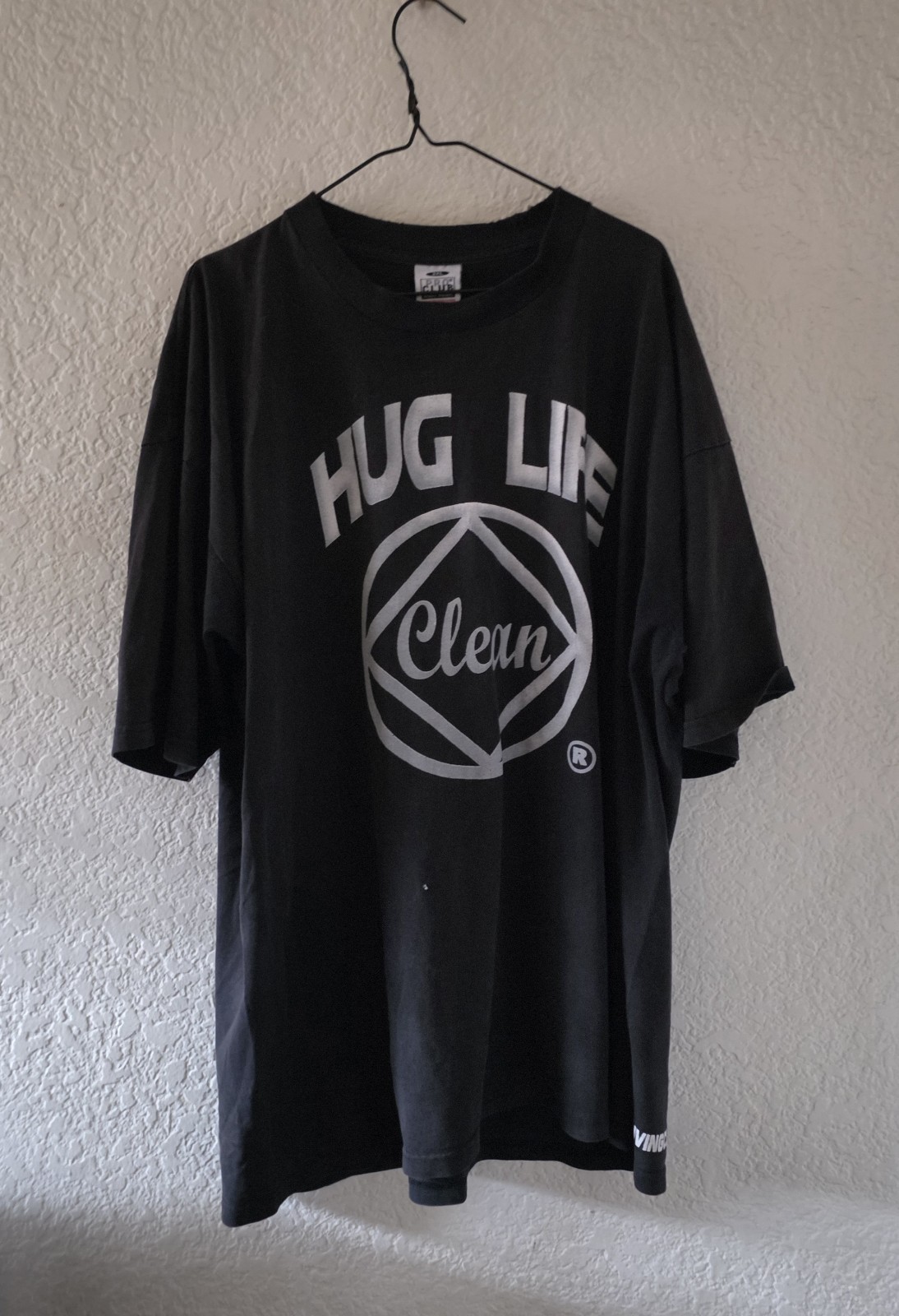 NA Narcotics Anonymous HUG LIFE rap style tee t-shirt sz. 3XL