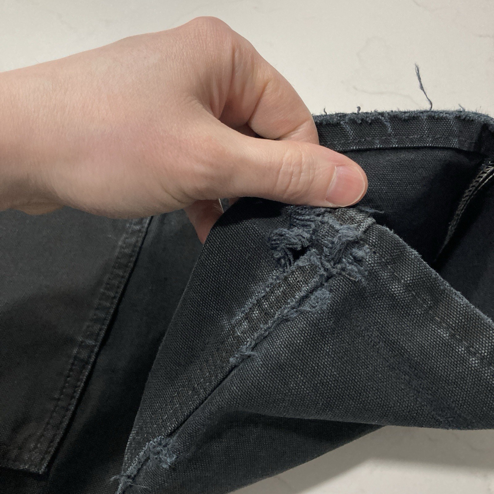 Carhartt B01 BLK Double Knee Work Pants Mens 31×32 (Fits 30×31) Distressed