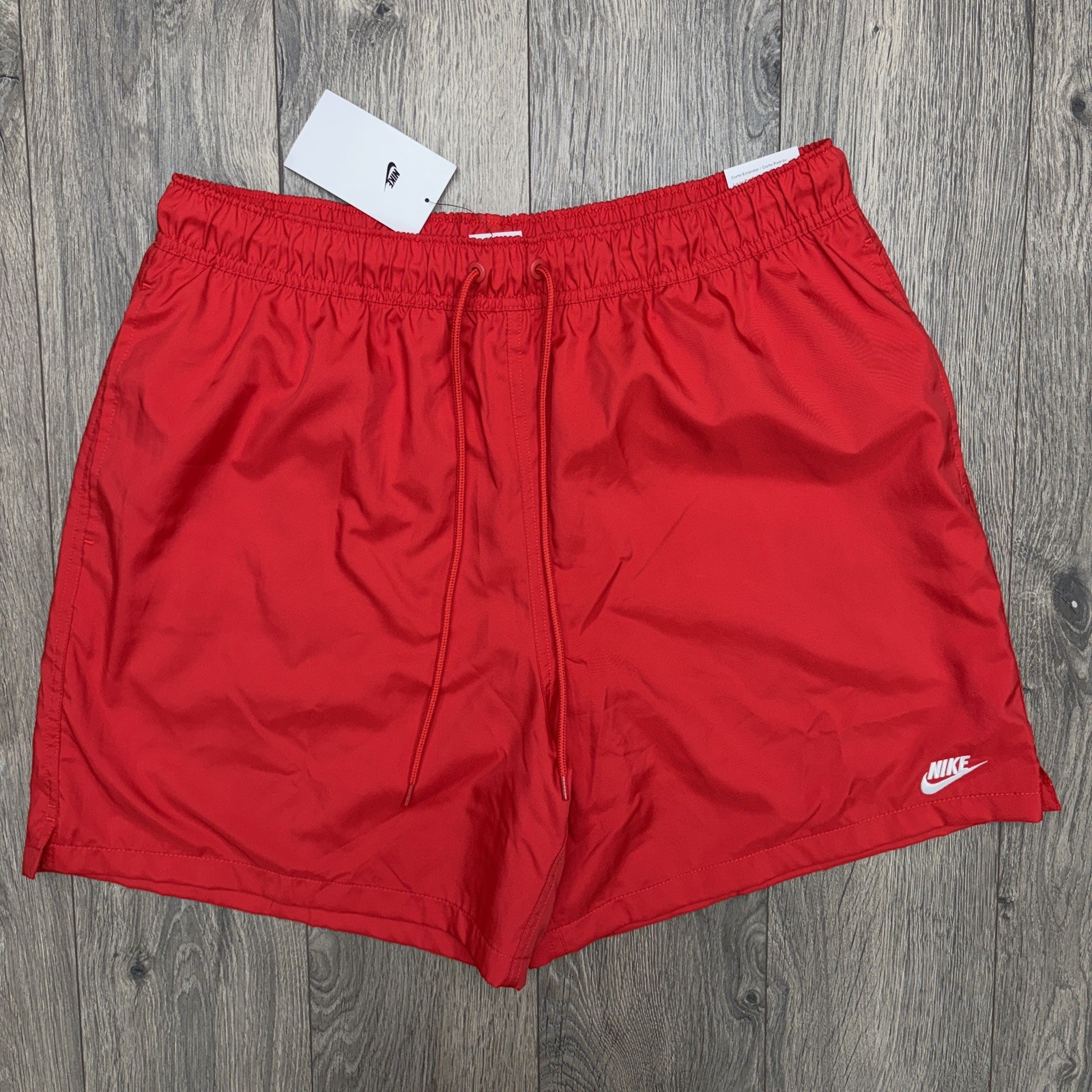 Nike Woven Shorts Sz XL Mens University Red Club Flow Above Knee Length $50