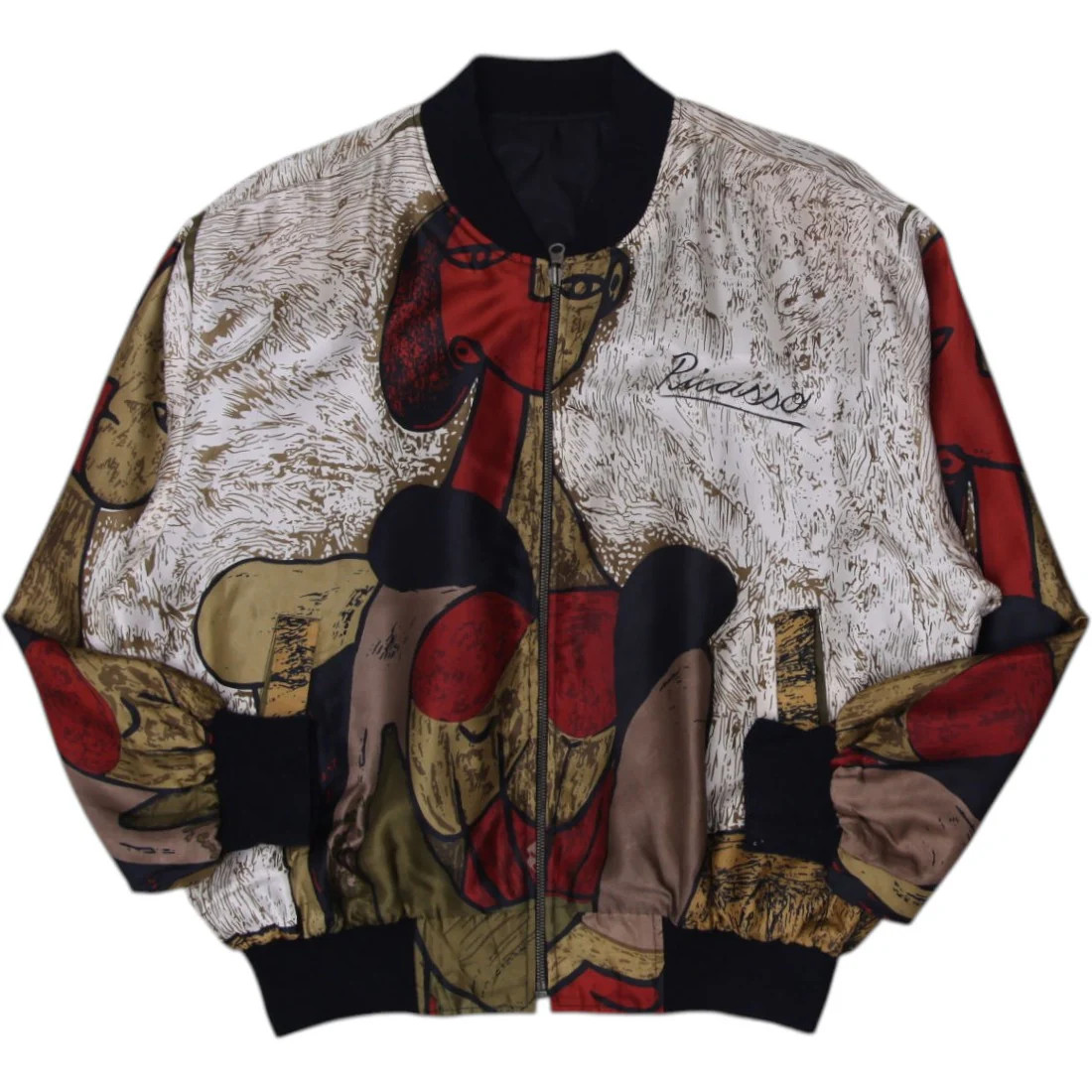 Vintage 80s Maximalist High Fashion Baroque Picasso Size XXL