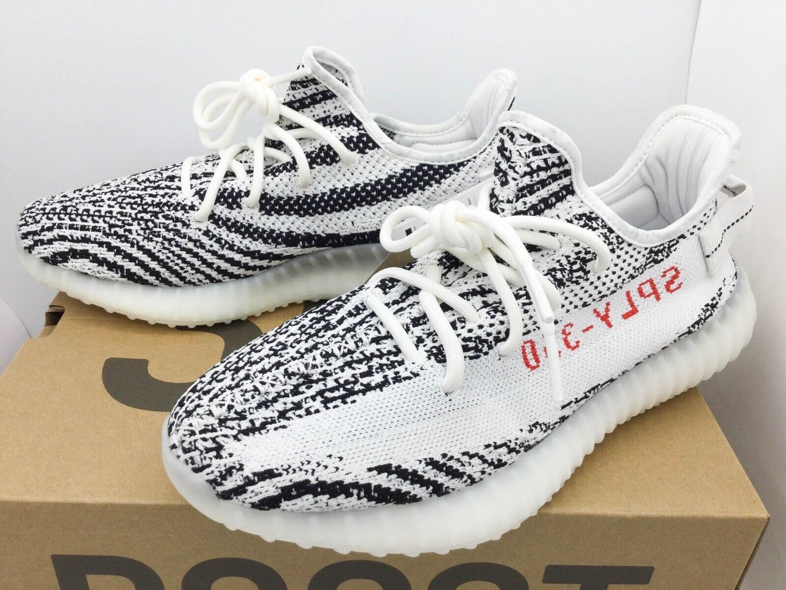 Adidas Yeezy Boost 350 V2 ZEBRA White Core Black Red CP9654 Size 4 – 11 NEW