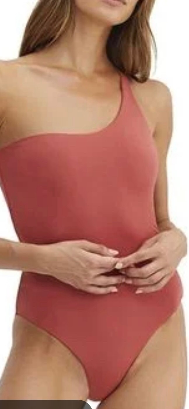 NEW Gottex Women’s Au Naturel Reversible 1 Piece Swimsuit Sz 8 + Scrunchie