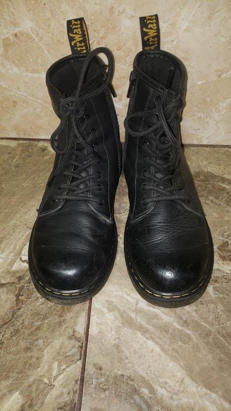 Women Dr. Martens Boots Black Leather 36 #3KFT