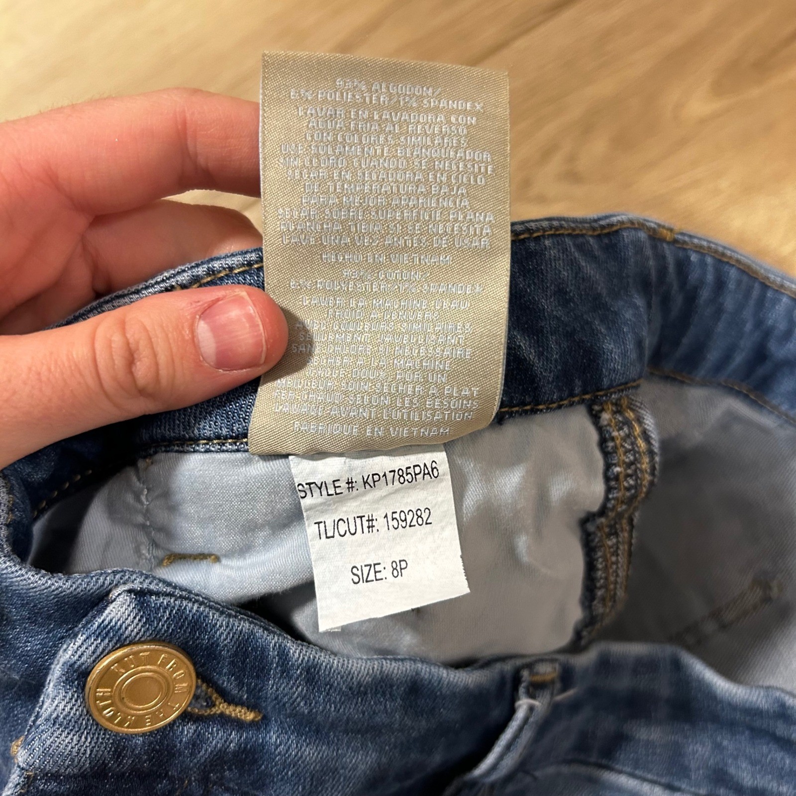 KUT from the Kloth Jodi High Rise Fab Ab Wide Leg Cargo Jeans Blue 8P KP1785PA6