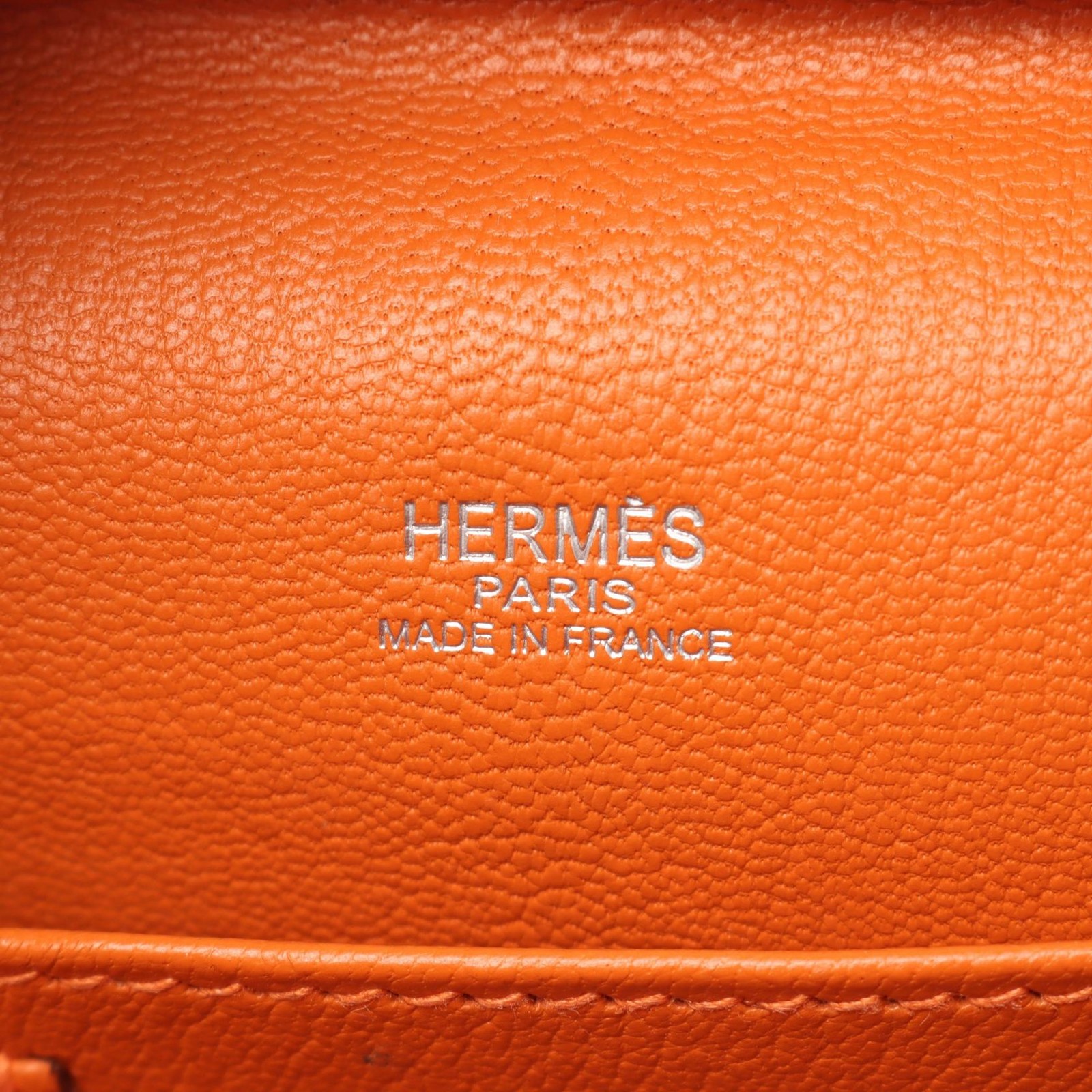 Hermes Bag Sac En Vie 26 Handbag Orange K Stamp 2007 Epsom Leather 10.2in 99