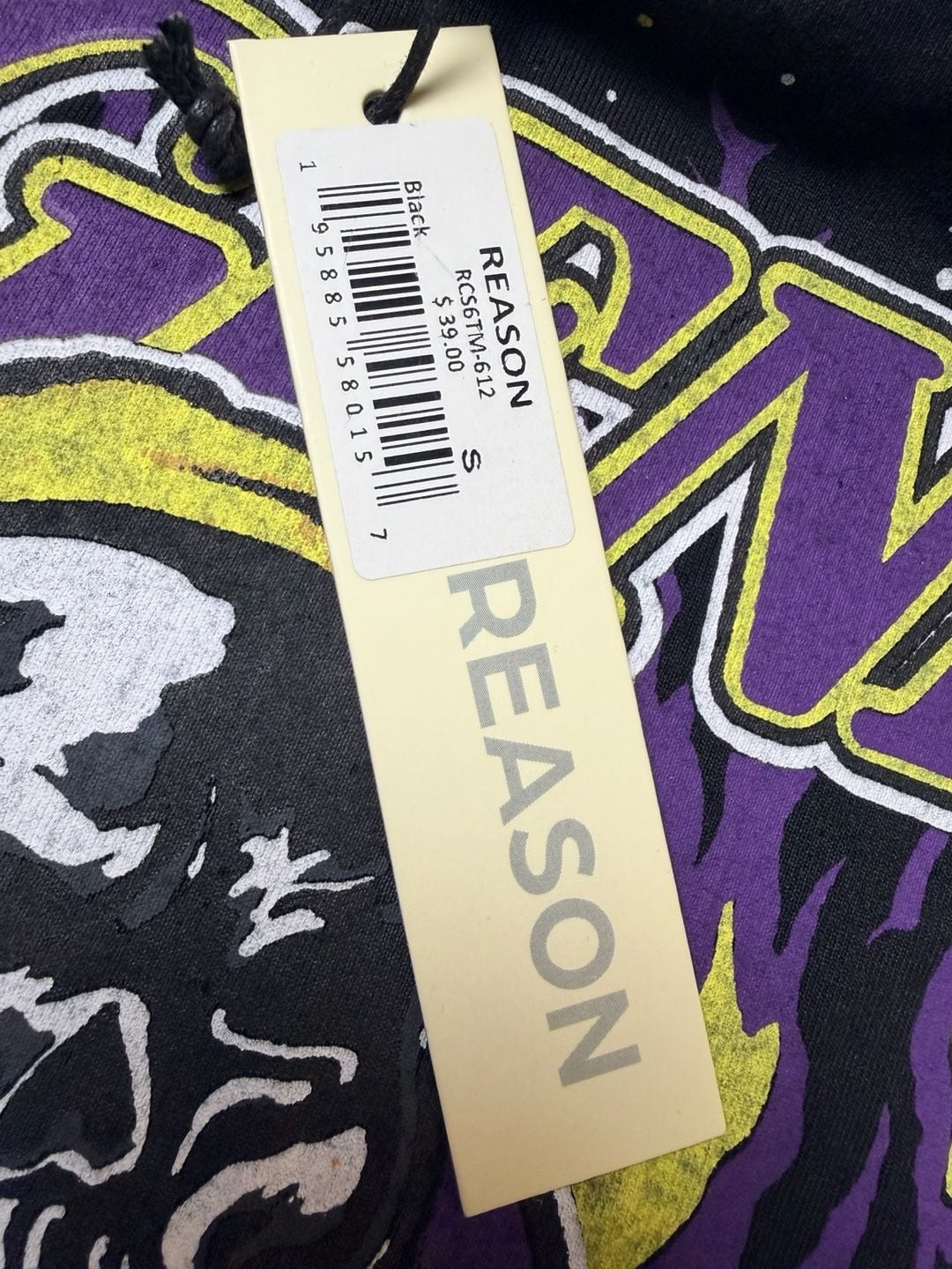 Reason Clothing Legends Mens Graphic T-Shirt Skull Basketball Champion Small Tee