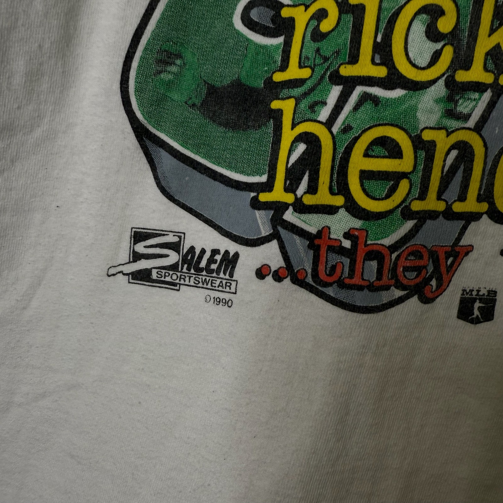 Vintage 90s Salem Sportswear Rickey Henderson Oakland Athletics T Shirt Large