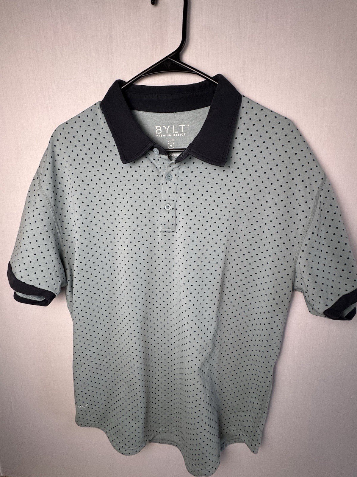 BYLT Premium Basics Polo Shirt Mens XL Lux Performance Athletic Stretch