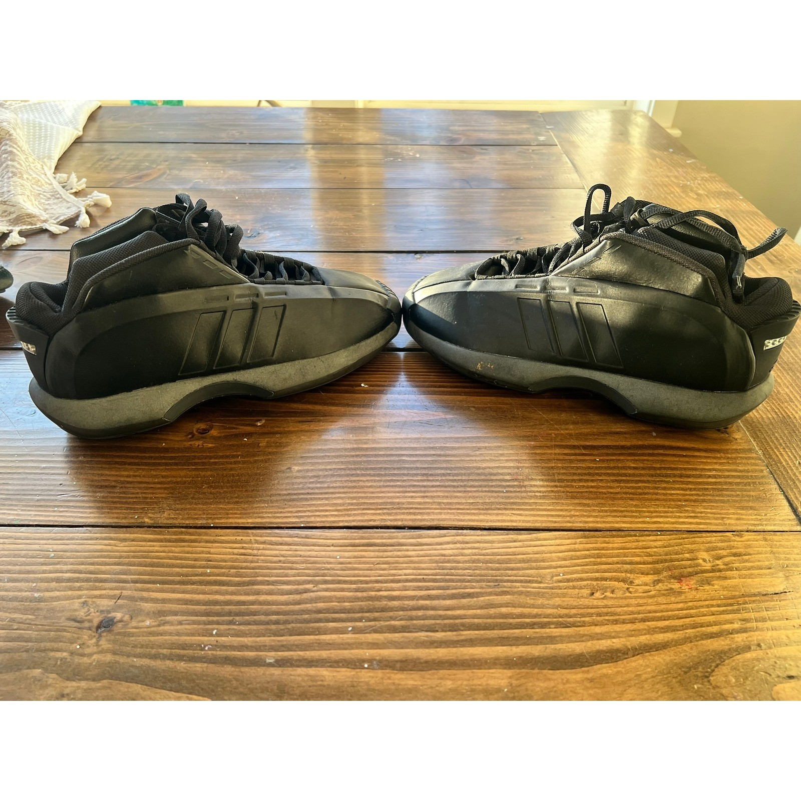 Adidas Crazy 1 Kobe Bryant Triple Black Basketball Shoes G59657 Mens 10.5
